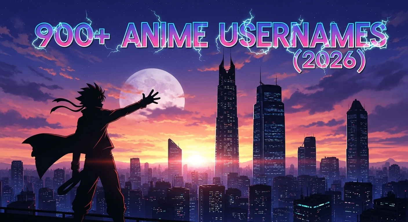 900 Anime Usernames 2026 Cool Aesthetic Cute Legendary Otaku Anime