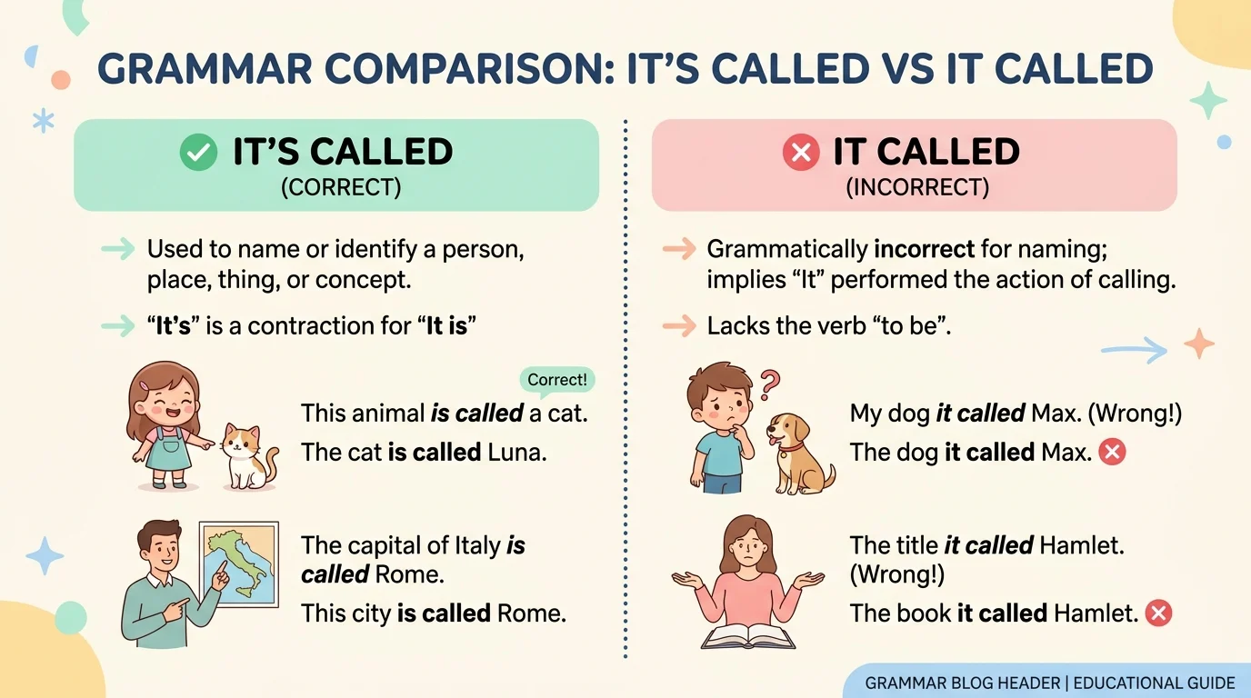 It’s Called vs It Called: Which One Is Correct?
