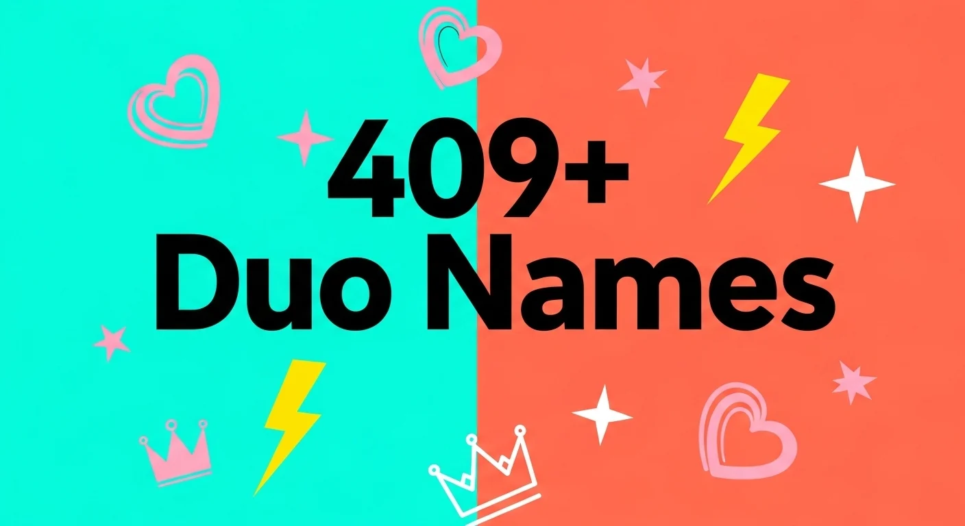 409+ Duo Names (Cute, Funny, Cool & Iconic Pair Name Ideas for 2026)