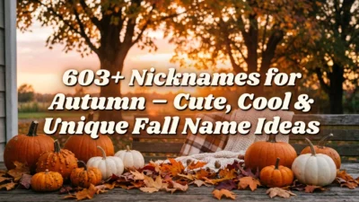 nicknames for autumn