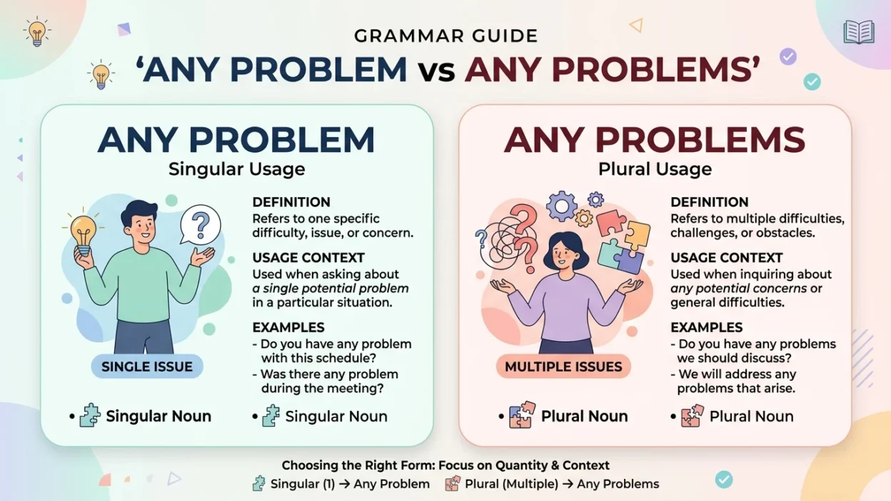 any problem or any problems