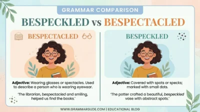 bespeckled or bespectacled