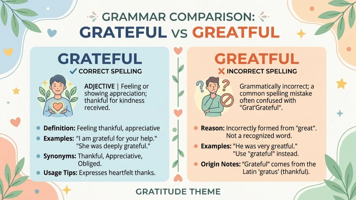 greatful or grateful