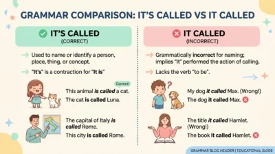 its called vs it called