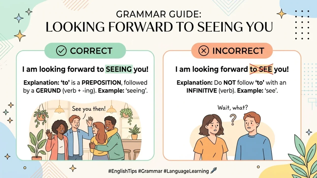 looking forward to seeing you