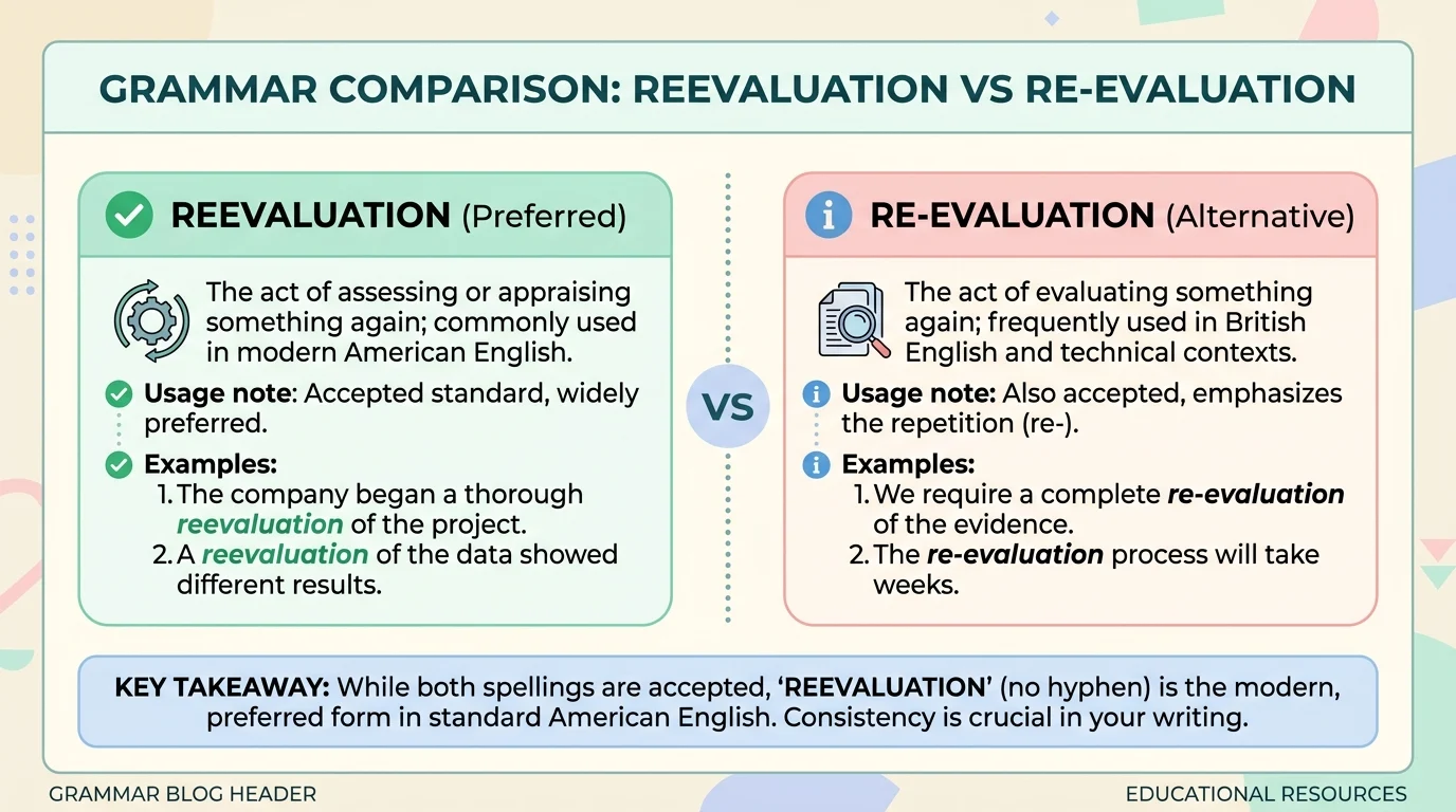 Reevaluation or Re Evaluation: Which One Is Correct?
