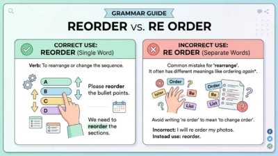 reorder or re order
