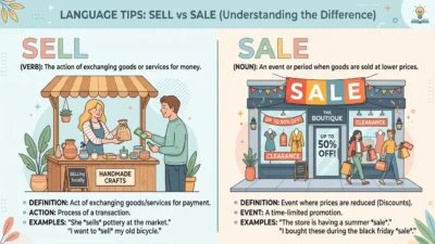 sell vs sale