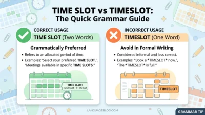 timeslot or time slot