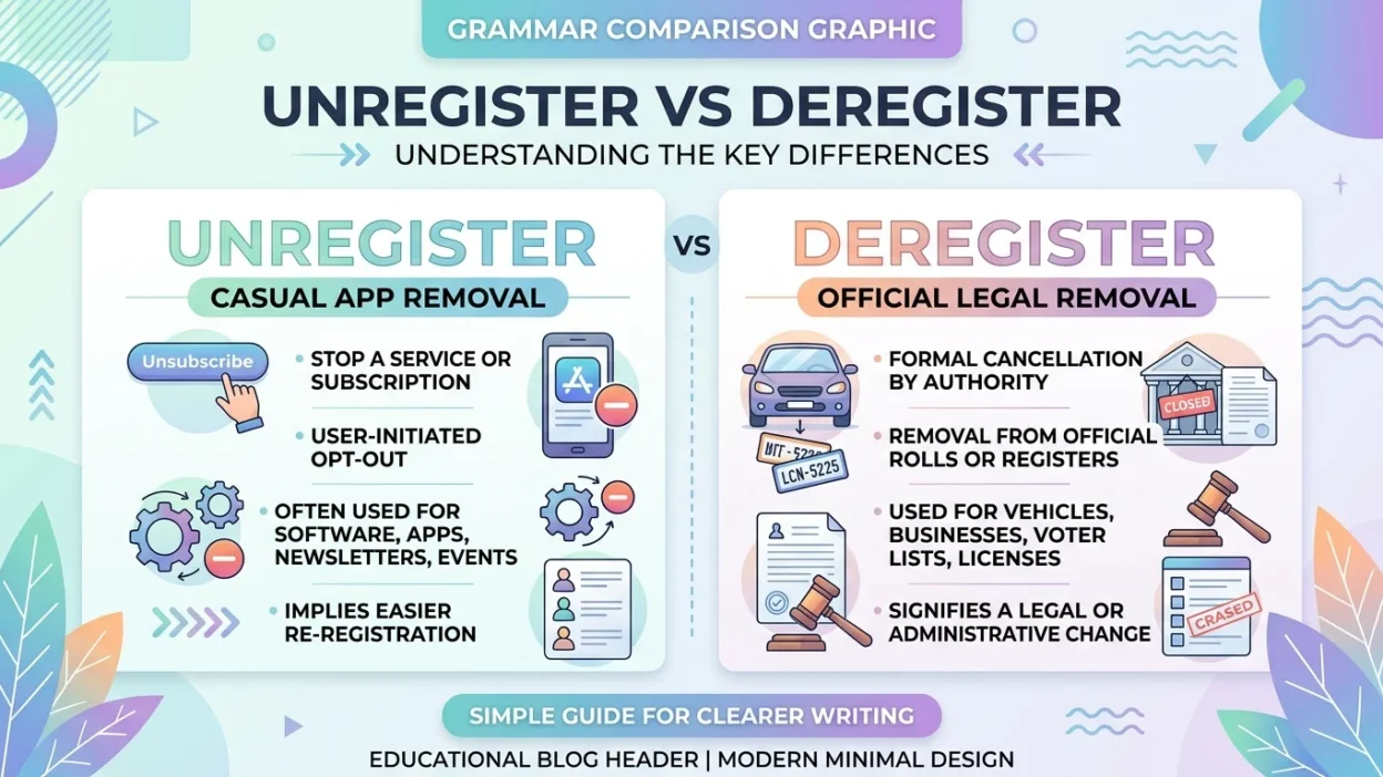 unregister vs deregister