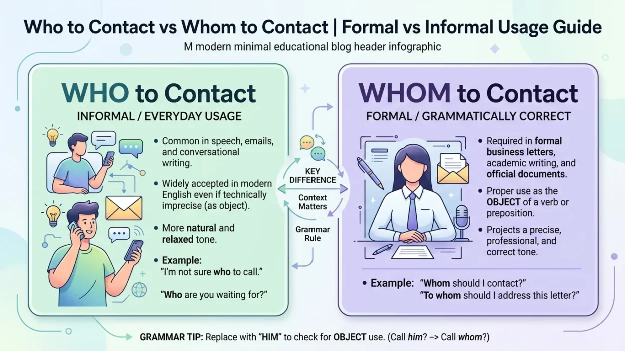 who to contact or whom to contact